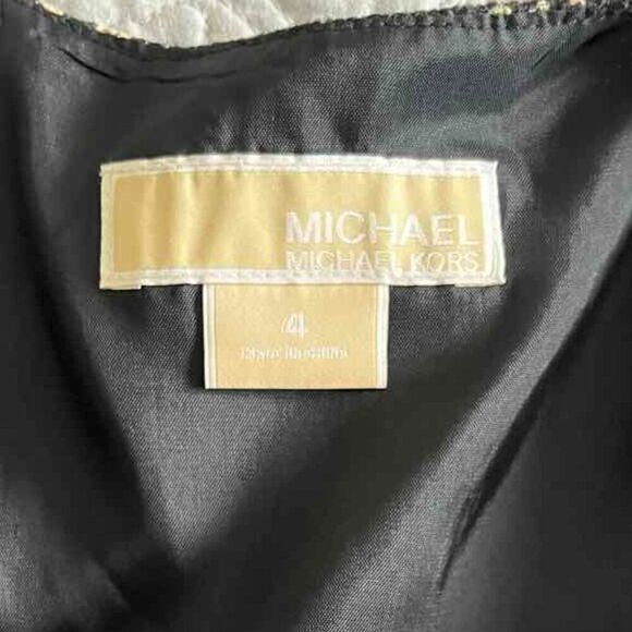 MICHAEL MICHAEL KORS Womens Black Cream Sleeveless Above The Knee Dress Size 4 - Picture 6 of 11